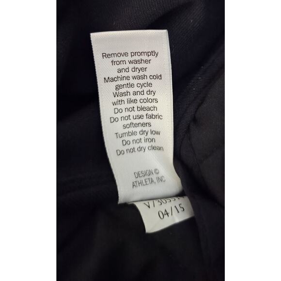 Athleta Vest Womens XS Puffer Black Full Zip Athletic‎ - Picture 6 of 6